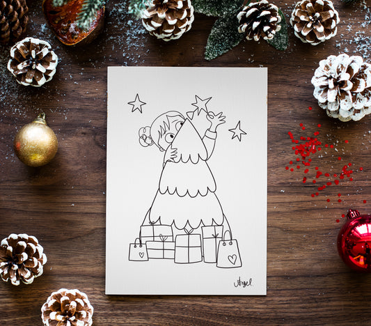 Lot de 8 cartes à colorier